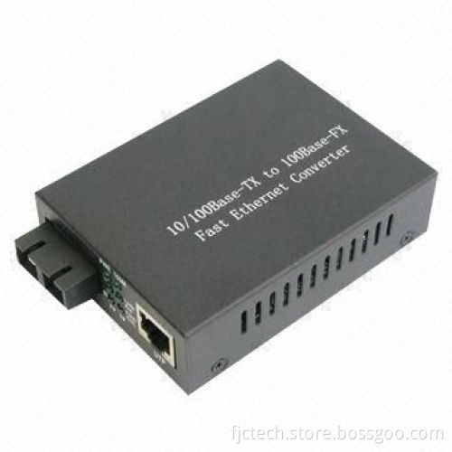 10/100M Fiber Media Converter with Long Transmission, Supports EEPROM Configuration